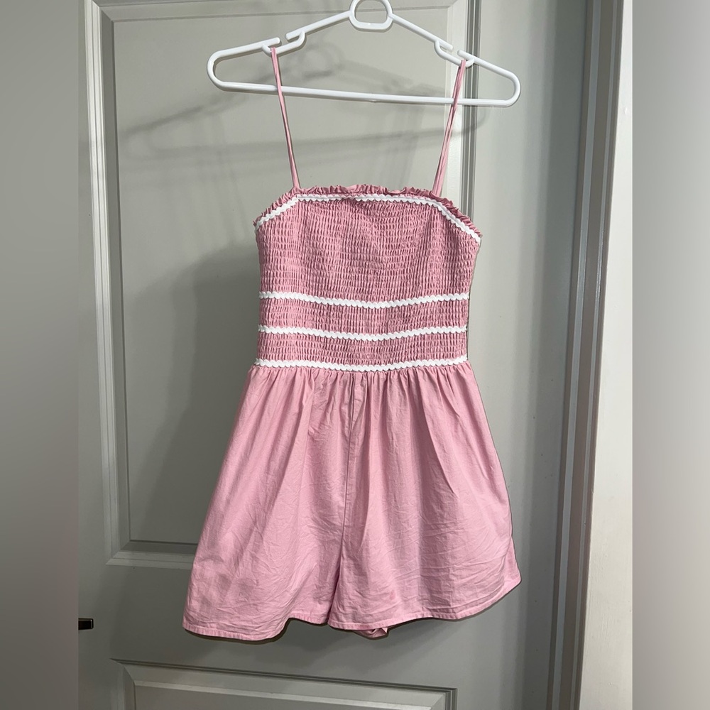 Chic Pink Women's Romper
